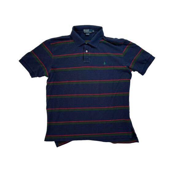 Polo Ralph Lauren Short‎ Sleeve Blue Red Green Striped Polo Shirt Size XL - Picture 1 of 4